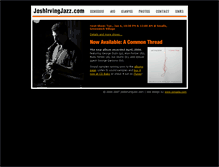 Tablet Screenshot of joshirvingjazz.com